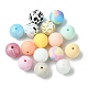 Round Food Grade Eco-Friendly Silicone Focal Beads SIL-F003-05-2
