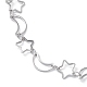 304 Edelstahl-Fußkettchen mit Stern- und Mondgliederkette für Männer und Frauen STAS-B039-15P-2