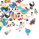 Craftdady 36pcs 18 estilos colgantes de aleación pintados para hornear FIND-CD0001-02-3