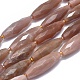 Chapelets de perles de sunstone naturelle naturelles G-O179-G23-1