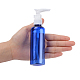 液体石鹸のための100mlの詰め替え可能なペットプラスチック空のポンプボトル  ブルー  4x15cm  容量：100ml（3.38液量オンス）。 TOOL-Q024-01B-02-4