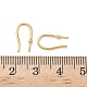 Латунные крючки для сережек KK-H083-03G-3