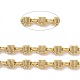 Brass Oval & Rectangle Link Chains CHC-K013-13G-2