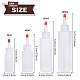 Benecreat 20 paquete de botellas dispensadoras de plástico de 2 oz con tapas de punta roja - bueno para manualidades DIY-BC0002-32-3