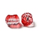 Pulvériser perles de verre transparentes peintes GLAA-F119-05-4