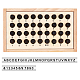 40クロムスタンプ  木製ボックス付き  文字a〜zおよび番号0~9  ベージュ  箱：20.9x12.2x7.5センチメートル  スタンプ：62x10x10mm AJEW-WH0326-98-1