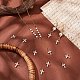 Chgcraft 12 pz veri ciondoli a croce in ottone placcato oro 18k pendenti placcati oro collana orecchini gioielli regalo per creazione di gioielli fai da te artigianato fai da te design KK-CA0003-65-4