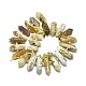 Chapelets de perles en opale jaune naturelle G-E530-01F-2