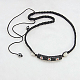 Мода горный хрусталь ожерелья X-NJEW-G059-2B-1
