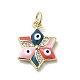 Латунные микро проложить кубического циркония подвески KK-E092-17G-05-1