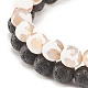 2pcs 2 bracelets de perles de style dzi mala BJEW-JB08316-6