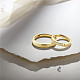 Shegrace populares anillos de pareja de plata esterlina ajustables 925 JR245C-4