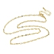 Цепочки-колье из латуни толщиной 2.5 мм NJEW-P339-02A-G-4