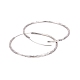 Orecchini con cerchio in argento sterling EJEW-L202-001P-2