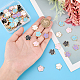 SUPERFINDINGS 80Pcs 5 Colors Dog Paw Print Charms Alloy Enamel Footprint Pendants 17.5x16 mm Animal Footprint Chunk Charms for DIY Jewelry Making Necklace Bracelet ENAM-FH0001-35-3