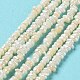 Naturales keshi abalorios de perlas hebras PEAR-J007-46-2