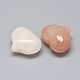 Натуральный розовый авантюрин сердце пальмового камня G-F637-11B-2