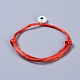 Conjuntos de pulseras de cordón de nylon ajustables BJEW-JB04364-02-5