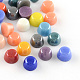 Pearlized Plated Opaque Glass Cabochons PORC-R099-M-1