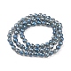 Chapelets de perles en verre électroplaqué EGLA-L018-A-FR03-3