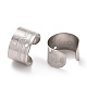 304 Stainless Steel Cuff Earring Findings STAS-TAC0013-07P-2