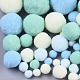 DIY-Puppe Handwerk Polyester hochelastische Pompon Ball AJEW-R093-01-D04-1