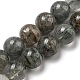 Chapelets de perles en quartz lodolite naturel G-R494-A15-04-1