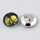 Botones redondos planos del diamante artificial de acrílico de Taiwán de 2-agujero BUTT-F015-11.5mm-13-2