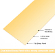 真鍮パネル  機械的切断用  精密加工  金型製作  長方形  ゴールドカラー  30x6x0.05cm KK-BC0001-14A-4
