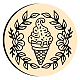 Joint de cire tête de timbre en laiton AJEW-WH0209-141-2