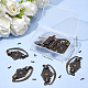 SUPERFINDINGS 10sets Antique Jewelry Box Handle with Screw for Cabinet Box Mini Jewelry Chest Decoration Jewelry Box Accessories PALLOY-FH0001-60AB-7