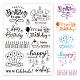 GLOBLELAND Happy Birthday Theme Clear Stamps Birthday Cake Balloon Gift Silicone Clear Stamp Seals for Cards Making DIY Scrapbooking Photo Journal Album Decor Craft DIY-WH0167-56-582-1