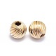 Yellow Gold Filled Corrugated Beads KK-L183-034A-2
