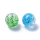 Two Tone Transparent Crackle Acrylic Beads X-CACR-R009-12mm-M-3