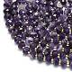 Природный аметист нитей бисера&nbsp;G-P573-A31-01-3