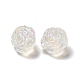Placage uv perles acryliques irisées arc-en-ciel transparentes PACR-M001-05-3