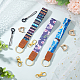 Porte-clés bracelet ruban polyester imprimé benecreat KEYC-BC0001-03B-4