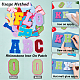 Nbeads 52 pcs chenille alphabet fer sur patchs DIY-WH0308-183-4
