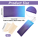 Nbeads 4Pcs Gradient Color PVC Leather Eyelasses Storage Pouch AJEW-NB0003-38-2