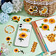 PH PandaHall 100pcs Sunflower Stickers DIY-PH0009-67-5