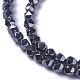 Chapelets de perles en hématite synthétique sans magnétiques G-E522-A01-3