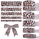 5 rouleau de 5 styles de rubans en polyester de 5 mètres&nbsp;SRIB-FG0001-34-1
