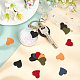 SUPERFINDINGS 30Pcs 5 Colors Iron Enamel Plated Pendants IFIN-FH0001-45-5