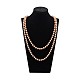 Glass Pearl Beaded Necklaces NJEW-K042-8mm-HD76-1
