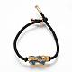 Bracelets réglables en nylon X-BJEW-L639-08A-1