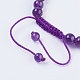 Bracelets réglables de perles tressées avec cordon en nylon BJEW-F308-55B-3