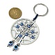 Alloy with Resin Evil Eye Charms Keychains KEYC-JKC00619-05-3