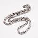 201 Stainless Steel Byzantine Chain Necklaces NJEW-K062-01P-6mm-1