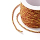 綿編み糸  スプールで  ラウンド  サンゴ  1.2mm  約21.87ヤード（20m）/ロール OCOR-B003-01A-20-3