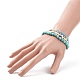 Ensembles de bracelets en perles extensibles en verre à facettes et turquoise synthétique (teint) BJEW-TA00202-03-3